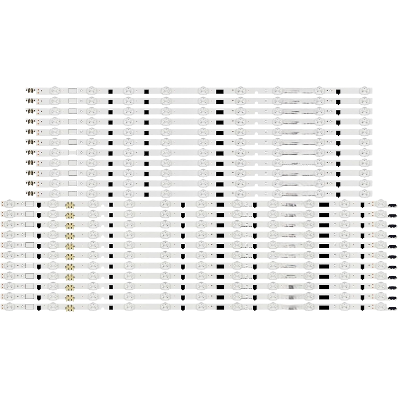 Kit de barras LED compatible con TV UN65F6300AFXZP vista frontal