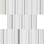 Diseño lateral del kit de barras LED compatible con TV Samsung UN75F6400AFXZA Vista lateral del kit de barras LED Samsung UN75F6400AFXZA