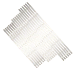 Vista posterior del kit de barras LED Samsung UN85TU8000KXZL