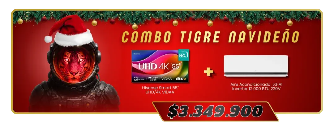 Combo Tigre Marciano Navideño