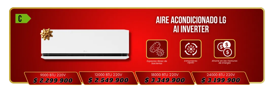 Aire Acondicionado LG AI Inverter