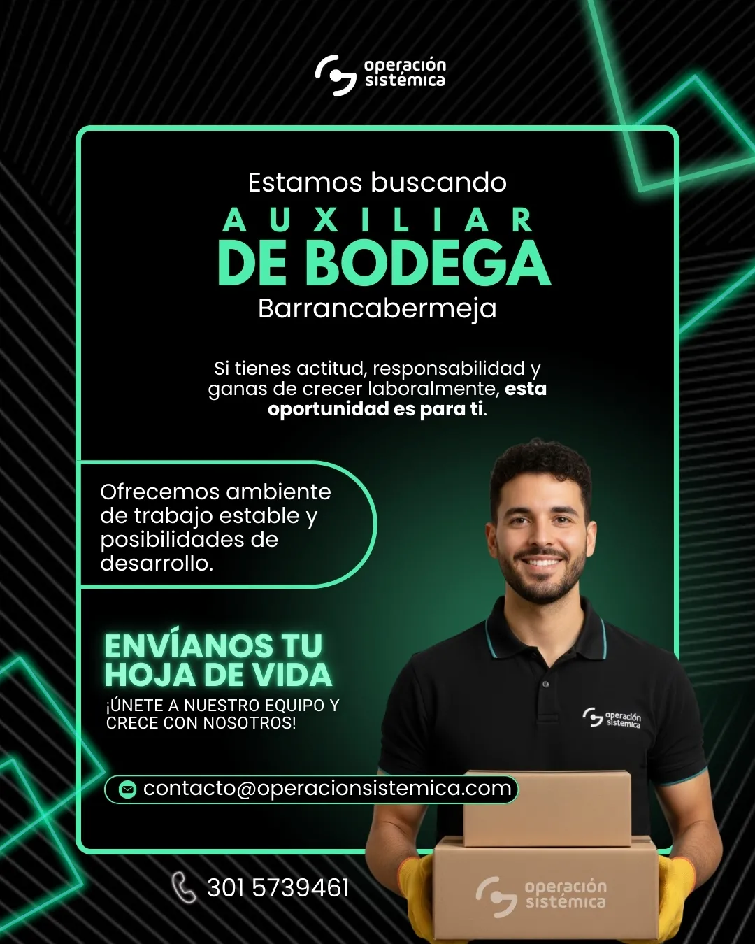 Auxiliar Bodega Barrancabermeja