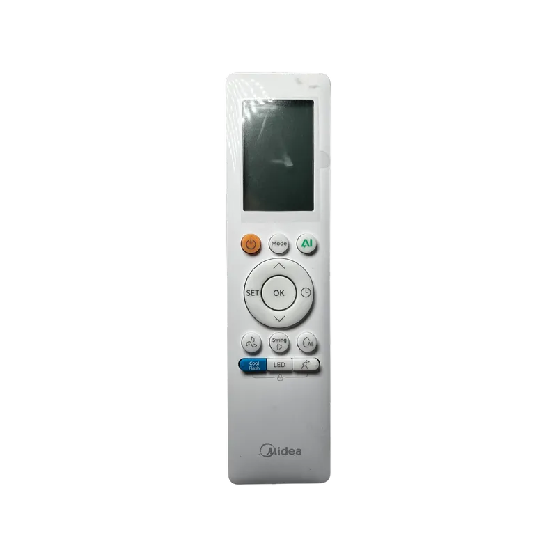 Control Midea 17317000A70258 Vista Frontal Control remoto Midea 17317000A70258 vista frontal
