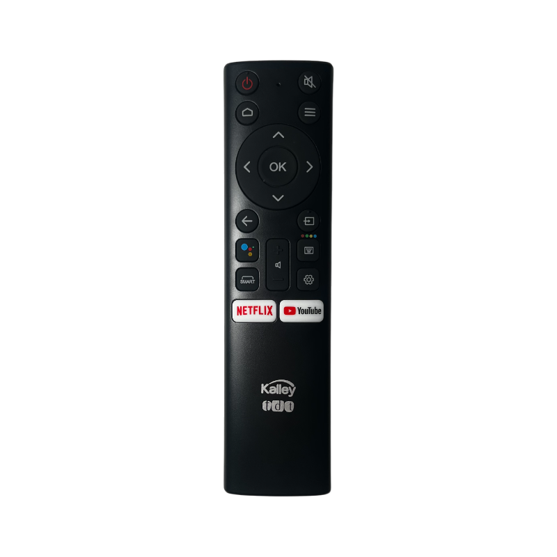 Control remoto para TV Kalley K-ATV50UHDS vista frontal