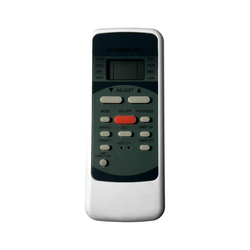 Control remoto Midea 17317000000431 vista frontal Control remoto Midea 17317000000431 vista frontal para aire acondicionado