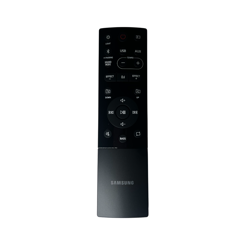 Control remoto Samsung AH81-11472A vista frontal Control remoto Samsung AH81-11472A vista frontal para torre de sonido