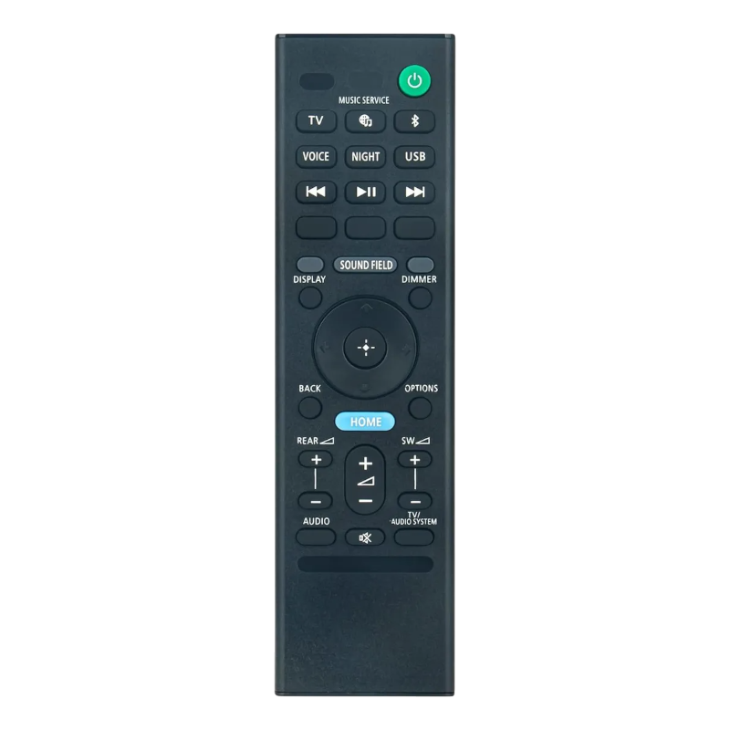 Control remoto Sony RMT-AH514U vista frontal Control remoto Sony RMT-AH514U vista frontal para teatro en casa HT-A3000