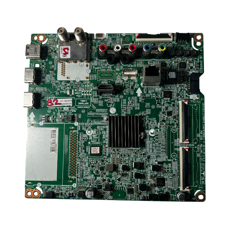 Main board EBT65296203 para TV LG 55UK631C y 55UK6350PDC vista frontal