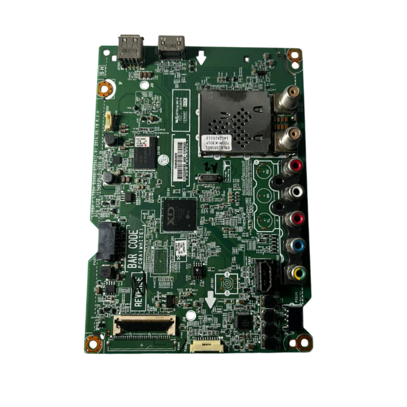 Main board EBU63222212 para TV LG 43LF540T vista frontal