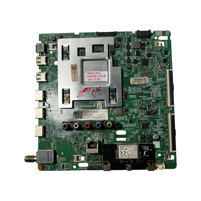 Main board Samsung BN94-14883V vista frontal para TV UN43RU7100KXZL