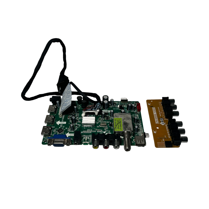 Main board T.MS18VG.72B 12023 Simply SYLED3213 vista frontal Main board T.MS18VG.72B 12023 para TV Simply SYLED3213 vista frontal