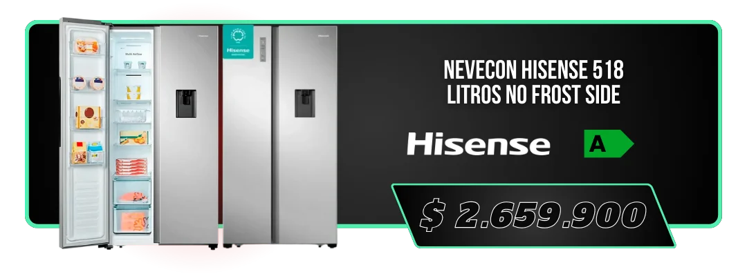 Nevera Hisense Frost 206 Litros