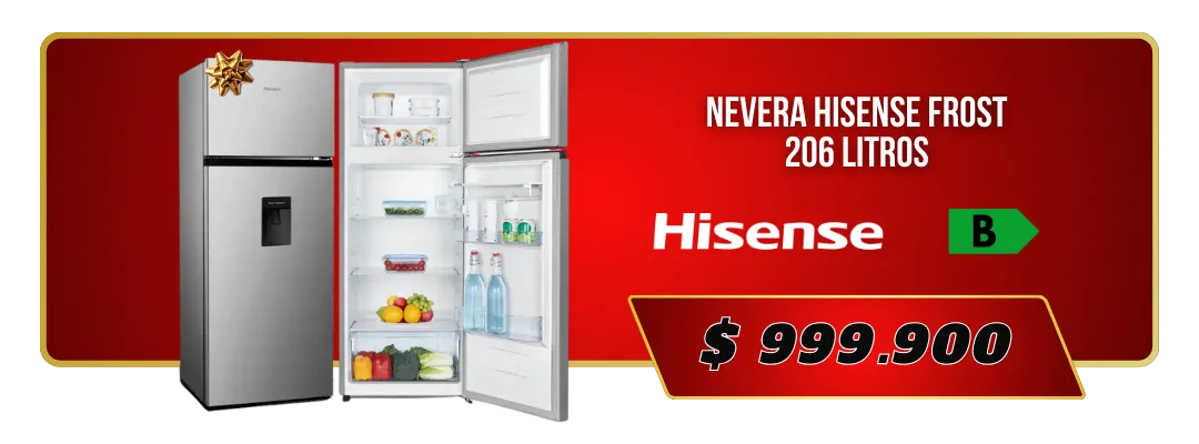 Nevera Hisense Frost 206 Litros