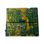 Power supply EAY64529401 LG vista posterior Vista lateral de la power supply EAY64529401 para TV LG 55UJ635T, mostrando su estructura y puntos de conexión.