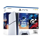 PS5 Estándar 1TB Bundle Vista Lateral PS5 Estándar 1TB vista lateral con juegos incluidos