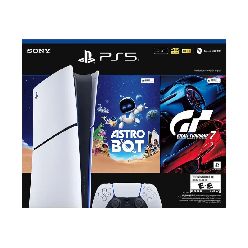 PS5 Slim Digital Bundle vista frontal