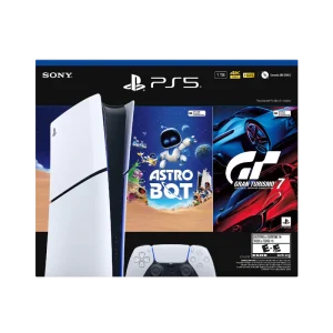 Consola PS5 Slim Bundle Digital De 825 GB + Juego Gran Turismo 7 & Astr Bot