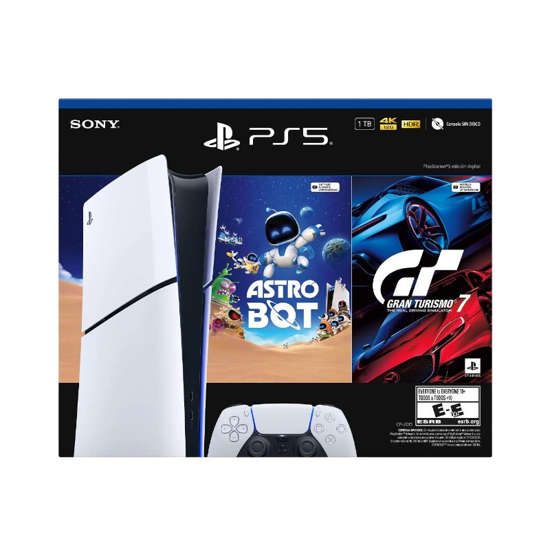 PS5 Slim Digital Bundle Vista Frontal PS5 Slim Digital Bundle vista frontal