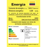 Etiqueta de eficiencia energética del acondicionador de aire GREE GWC24ATEXE-D6DNA2D en Colombia