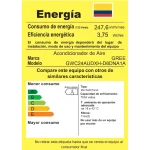 Acondicionador de Aire GREE GWC24AUDXH-D6DNA1A – Eficiencia Energética A Etiqueta de eficiencia energética del acondicionador de aire GREE GWC24AUDXH-D6DNA1A