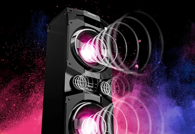 altavoz con luces led de colores altavoz con luces led de colores