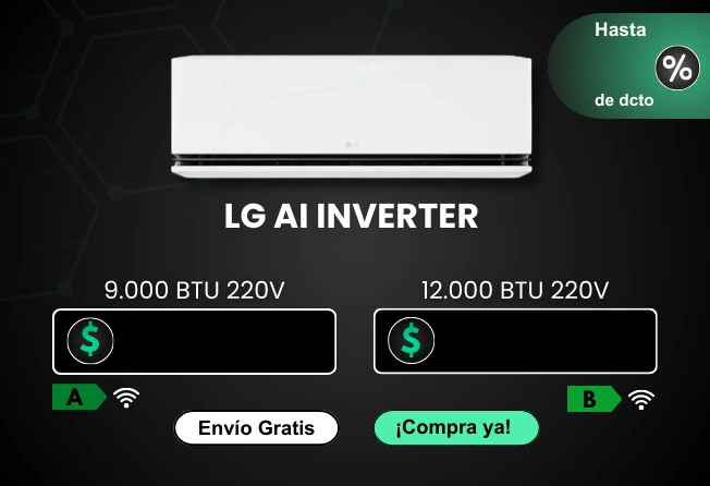 Aire Acondicionado LG V12WIN Dual Inverter 12.000 BTU 220V