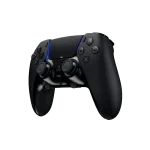 Mando de PlayStation 5 Negro con Luces Azules Controlador de PlayStation 5 de color negro con detalles en azul, ideal para gaming de alta calidad