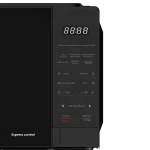 Microondas con control express y tecnología preestablecida Microondas negro con pantalla digital y controles intuitivos