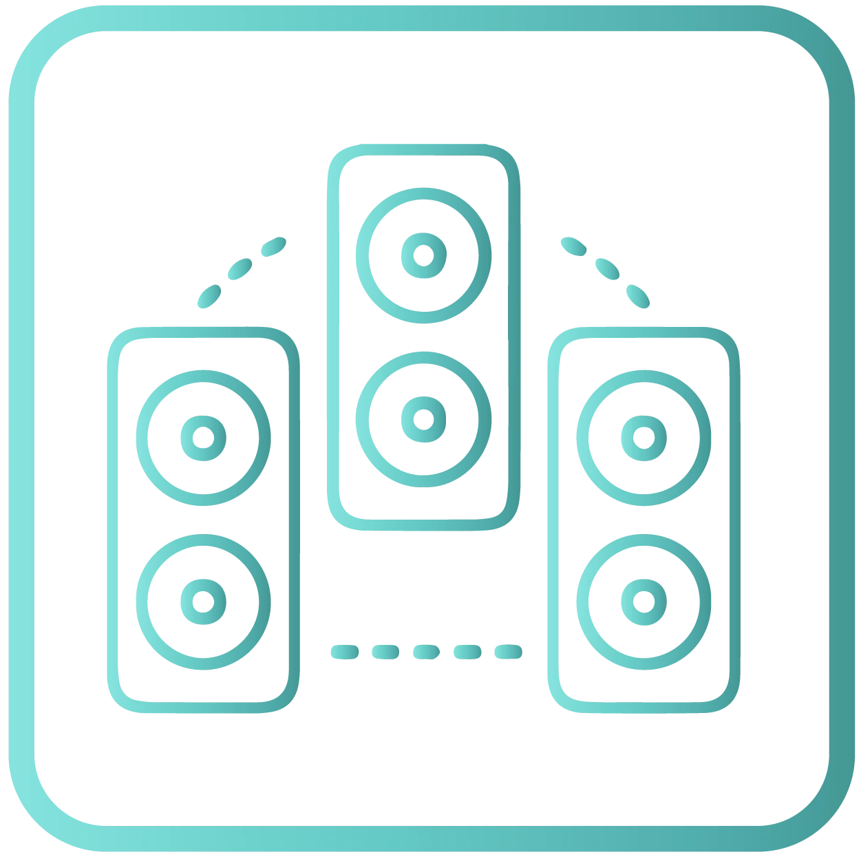 sistema de sonido envolvente Cadena de fiesta