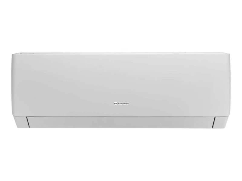 Unidad exterior de aire acondicionado inverter blanco Imagen de un aire acondicionado inverter de pared de color blanco