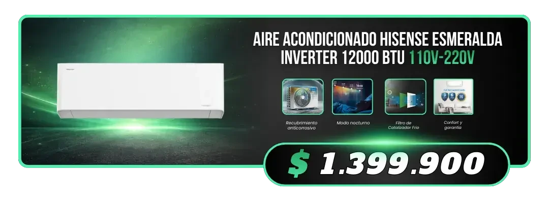 Hisense Esmeralda Inverter 12000 BTU