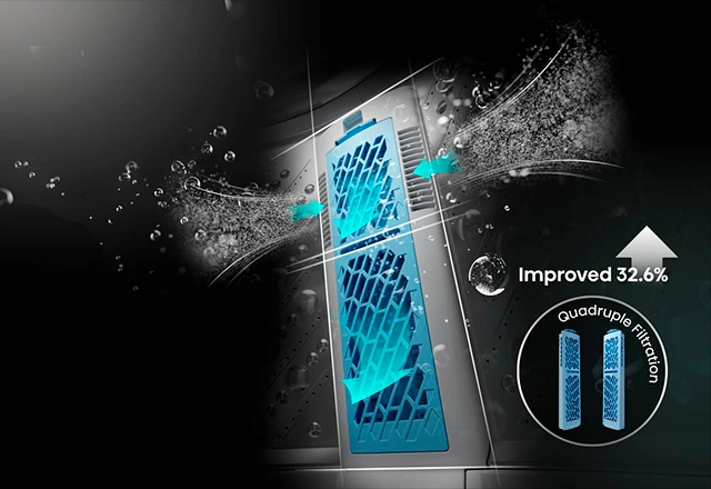 filtro de aire de alta eficiencia con tecnologa de cuadruple filtracin panel tactil