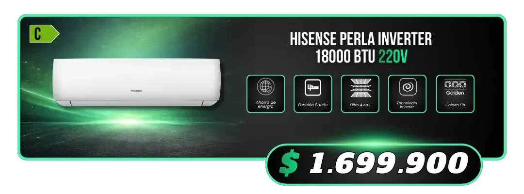 Hisense Perla Inverter 18000 BTU