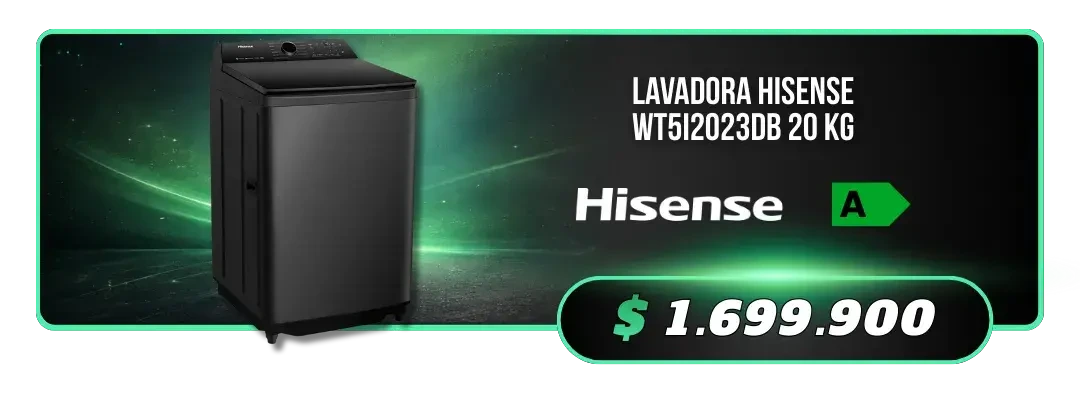 Lavadora Hisense 20kg
