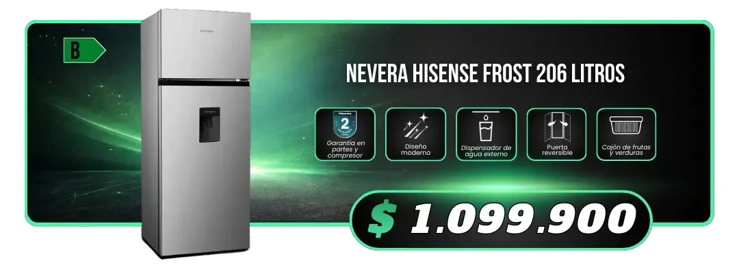 Nevera Hisense 206L