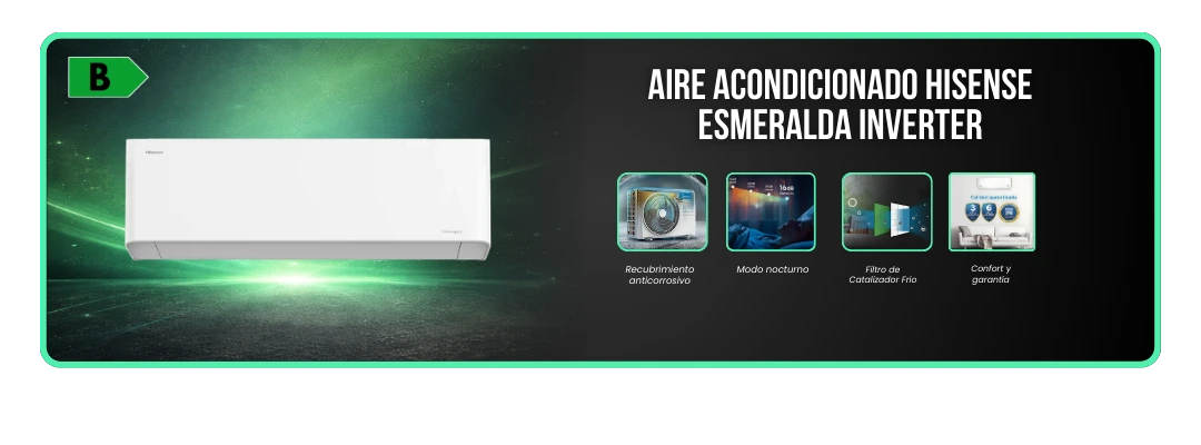 Hisense Esmeralda Inverter 12000 BTU