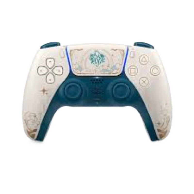 Mando de PlayStation con Diseño Único de Zelda Mando de PlayStation con diseño inspirado en The Legend of Zelda, controlador con detalles azules y blancos