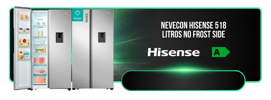 Nevera Hisense 518L