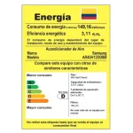 Etiqueta de eficiencia energética del Aire Acondicionado Samsung AR40H12D0BM