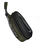 Auriculares con almohadillas de cuero y diseño camuflaje militar