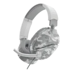 Auriculares gaming con camuflaje gris y micrófono incorporado para una experiencia de juego inmersiva