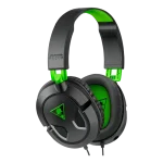 Auriculares HyperX Recon negros con detalles verdes y logo de la marca, ideales para gaming