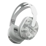 Auriculares Turtle Beach con camuflaje gris y blanco, ideales para gamers