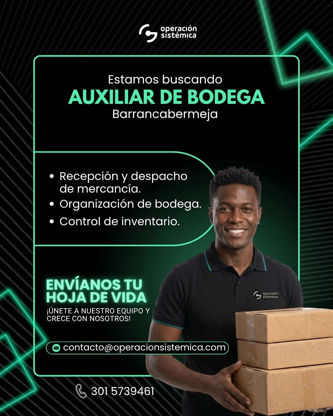 Auxiliar de bodega Barrancabermeja