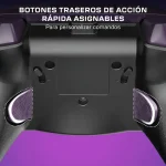 Botones traseros de acción rápida asignables en un mando de juego