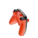 Mangos de control de realidad virtual naranjas con detalles en negro