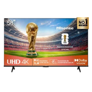 Televisor Hisense 58" 58A6NV VIDAA UHD 4K Control Remoto Con Comando De Voz