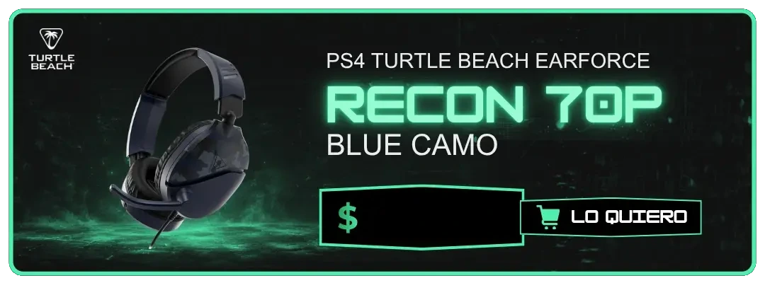Auriculares Turtle Beach Earforce Recon 70P Blue Camo para PS4