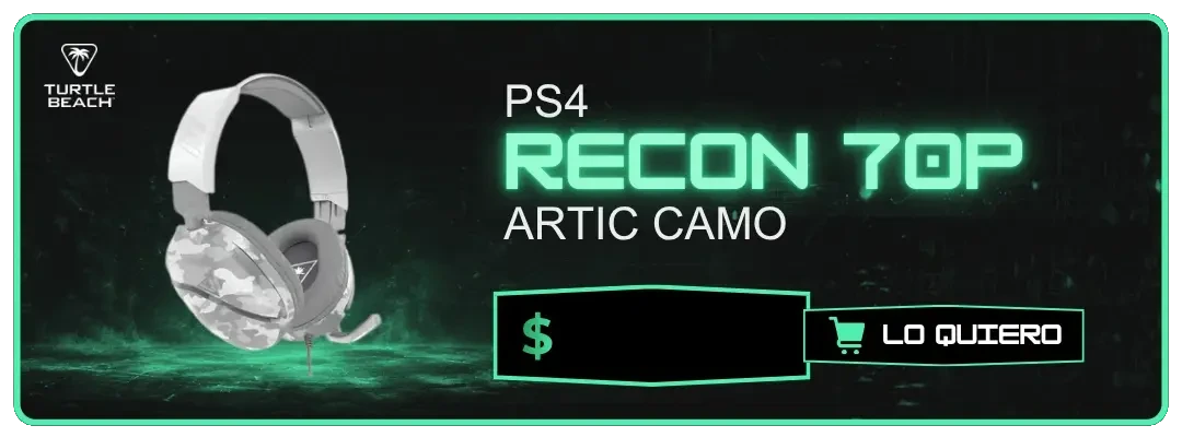 Auriculares Turtle Beach PS4 Recon 70P Artic Camo