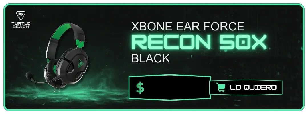 Auriculares Turtle Beach XBONE EAR FORCE RECON 50X Negro